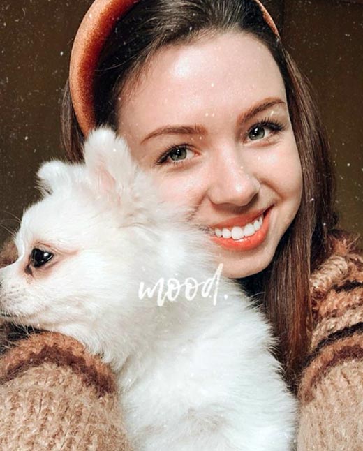 Анастасия Зинченко и собака Мишка 3