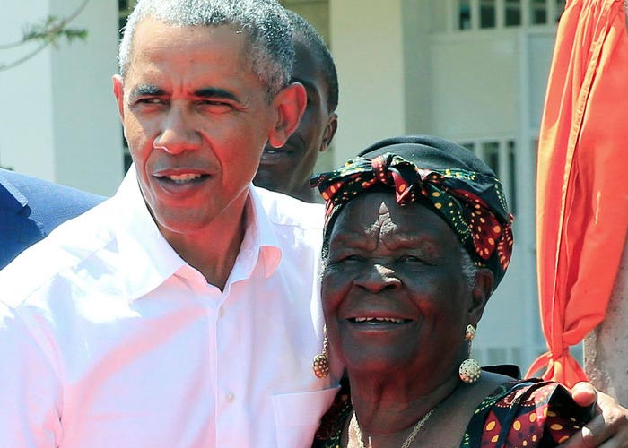Барак Обама и бабушка Сара