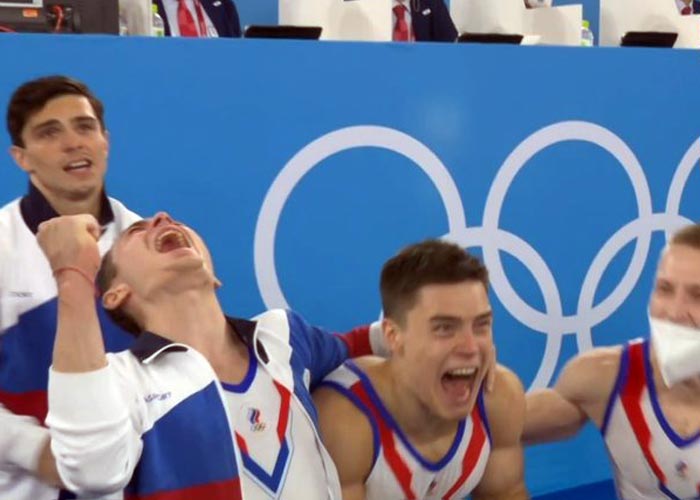 российские гимнасты победа Олимпиада 2020