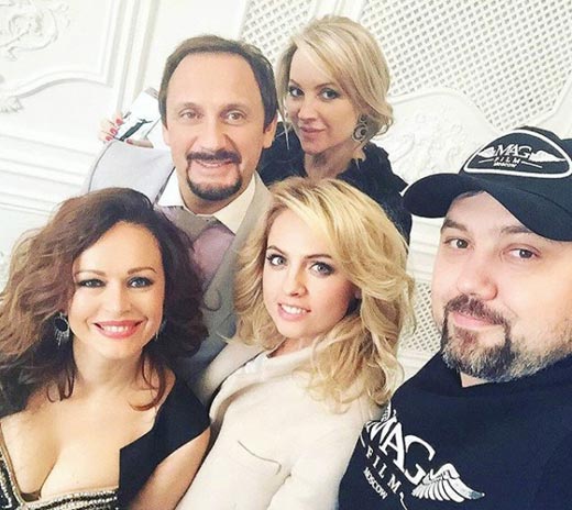 Ирина Безрукова с партнерами по клипу