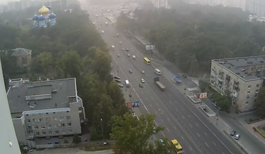 Киев дым