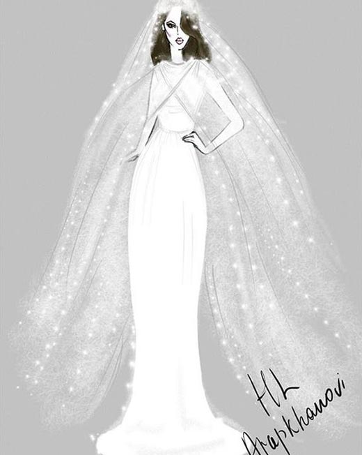 Сати Казанова свадебное платье