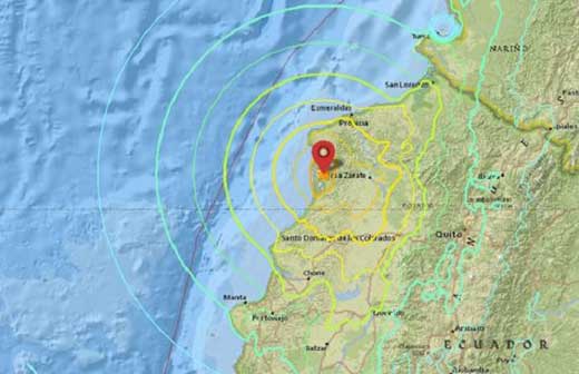 Эквадор землетрясение