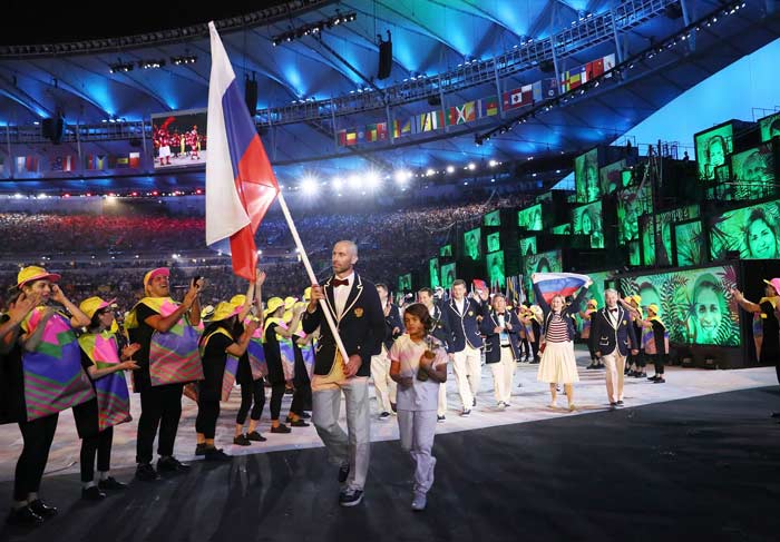 открытие Олимпиады сборная России
