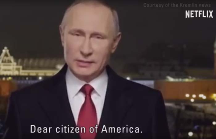 Владимир Путин поздравляет американцев с Новым годом