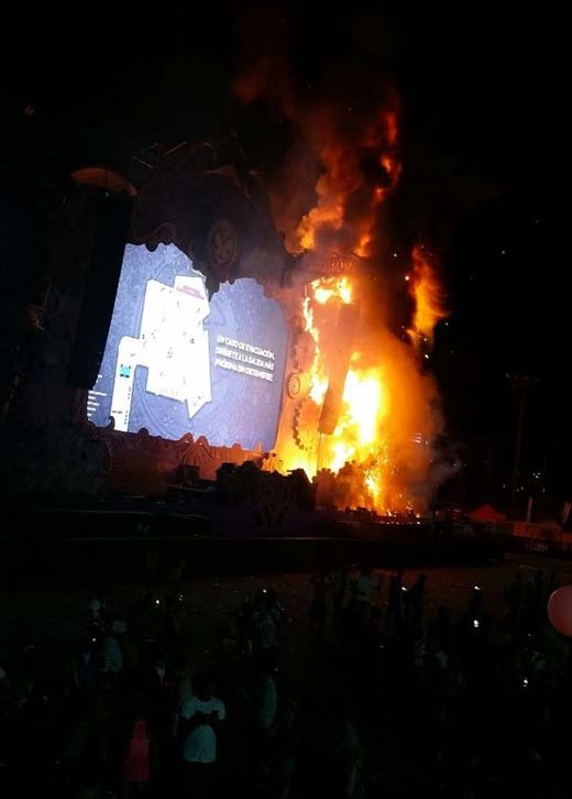 пожар на фестивале Tomorrowland Unite Spain 2