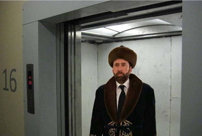 фотожаба Николас Кейдж в казахском костюме 3