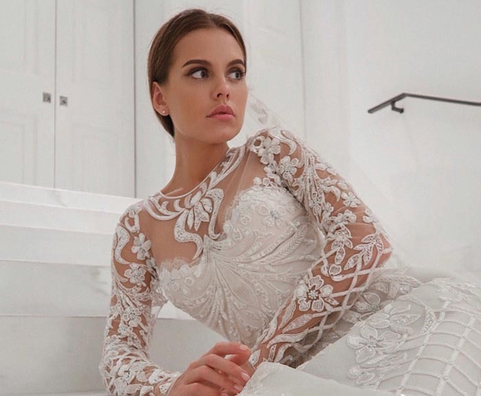 Дарья Клюкина в свадебном платье 3