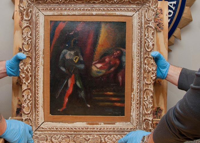 картина Марк Шагал Отелло и Дездемона