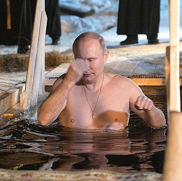 Владимир Путин прорубь Крещение 4