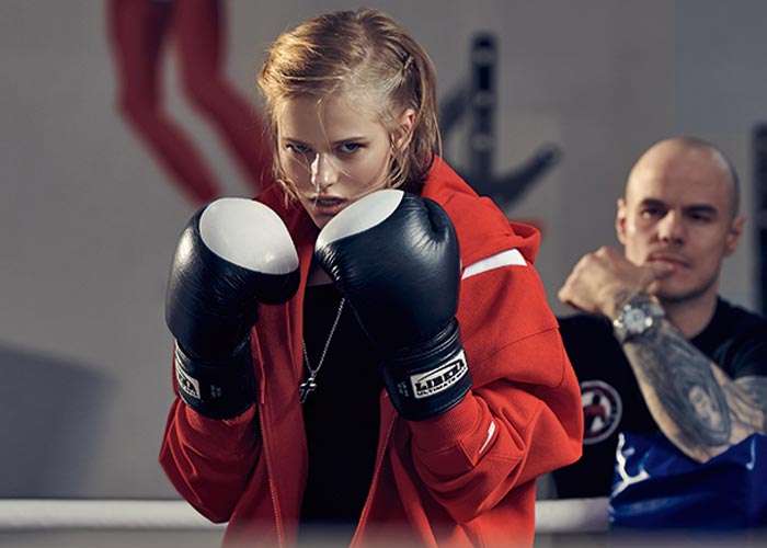 Александра Бортич занимается боксом