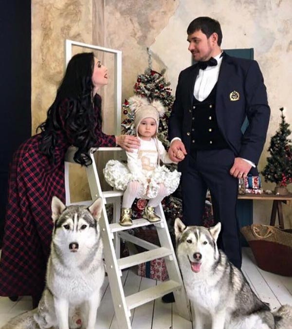 Симона Бородина и Алексей Аккерман с дочерью