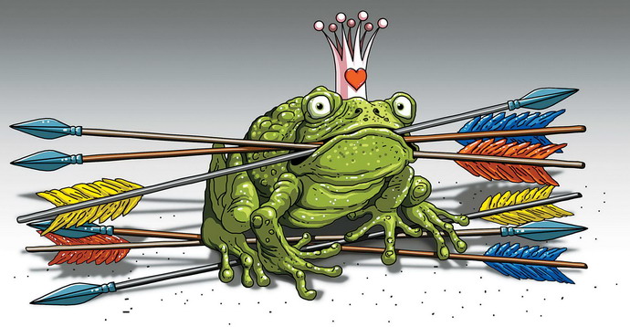 украинская политика в карикатурах Бютовская царевна-лягушка