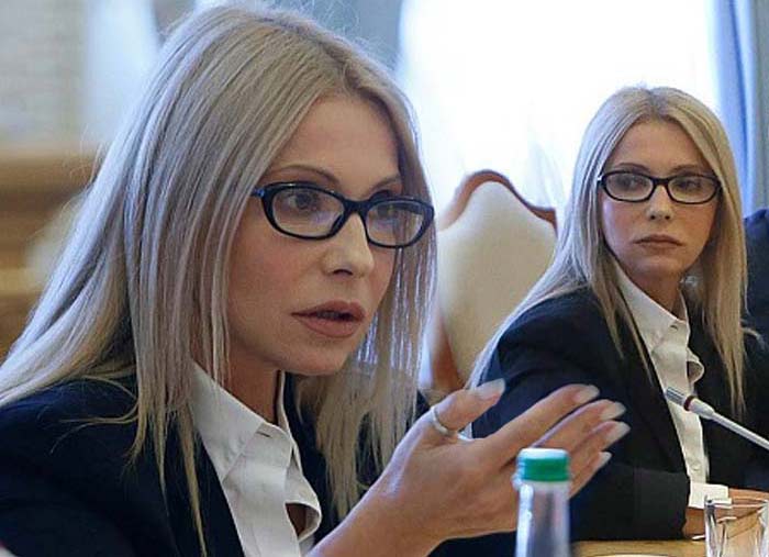 Юлия Тимошенко с прямыми волосами