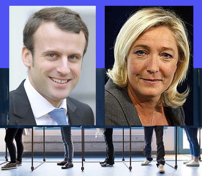 Президентские выборы во Франции Макрон Ле Пен