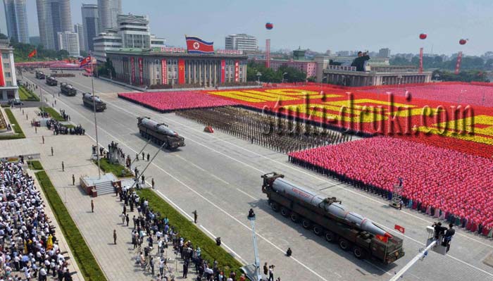 парад в Северной Корее