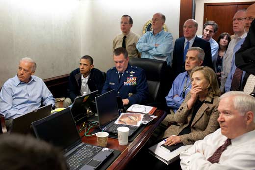 ситуационная комната Обама
