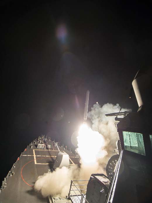 США ракетный удар по Сирии 3