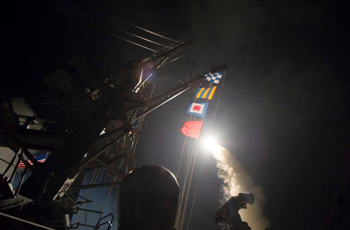 США ракетный удар по Сирии 4