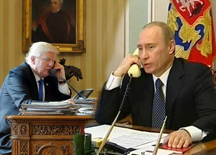 Трамп и Путин телефонные переговоры