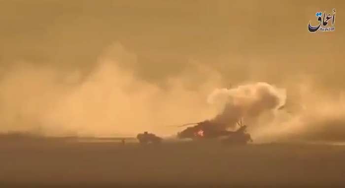 уничтожение российского вертолета в Сирии