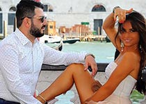 Михаил Галустян и жена Виктория