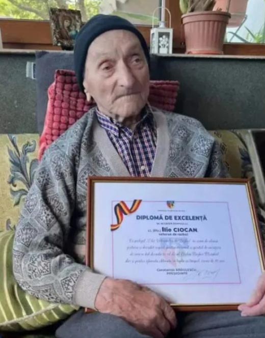 В возрасте 112 лет скончался румынский супердолгожитель Илие Чокан Илие Чокан