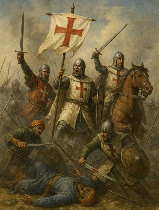 1125 год крестоносцы одержали победу над сельджуками в битве при Азазе