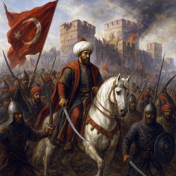 1453 год турецкая армия султана Мехмеда II захватывает Константинополь