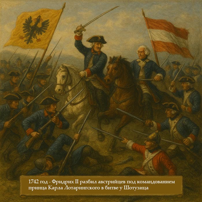 1742 год Битва у Шотузица