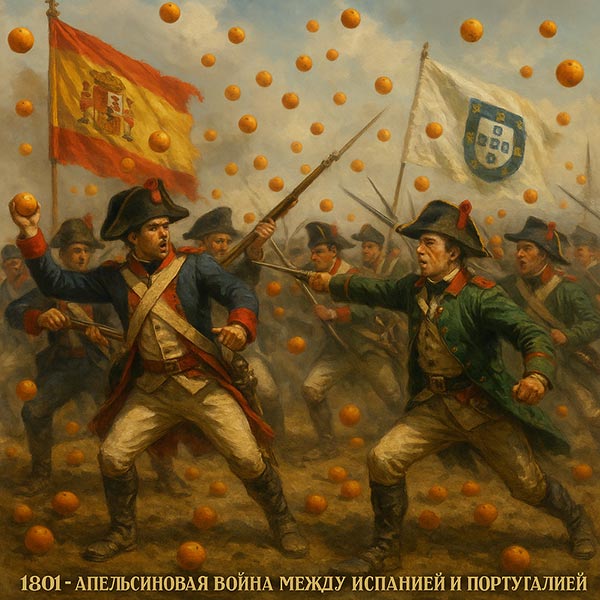 1801 год Апельсиновая война между Испанией и Португалией