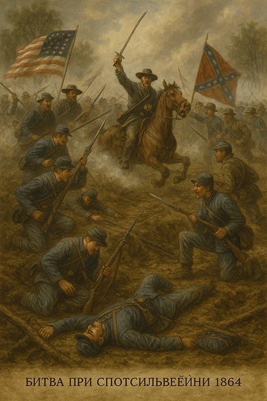 1864 год Битва при Спотсильвейни