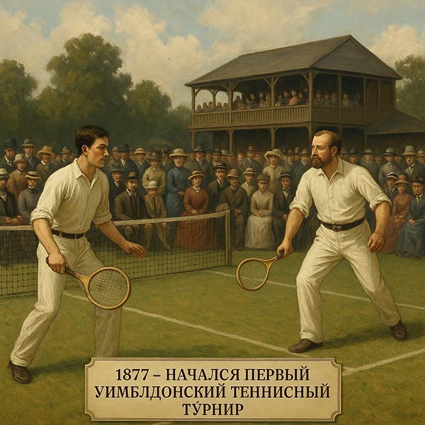 1877 год первый Уимблдонский теннисный турнир