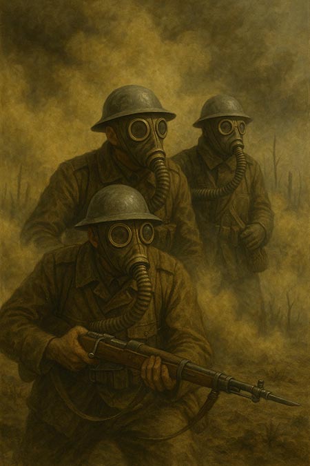 1917 год впервые в мире применено боевое отравляющее вещество иприт