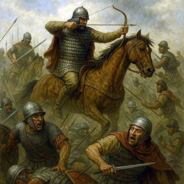 53 до н. э. - войска Красса разбиты парфянами в битве при Каррах