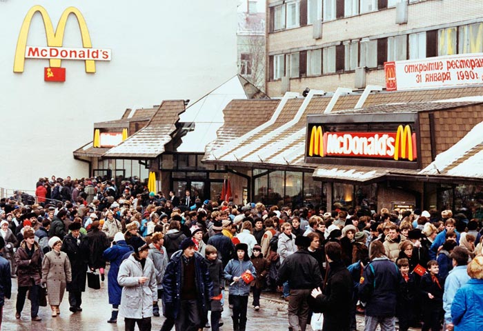первый McDonalds в СССР