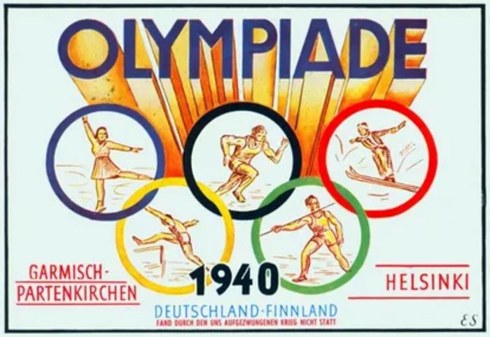 Плакат к XII летним Олимпийским играм в Хельсинки