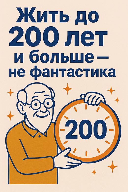 Жить до двухсот лет и больше - не фантастика