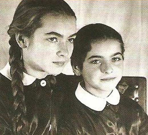 Барбара Брыльска с сестрой Ядвигой