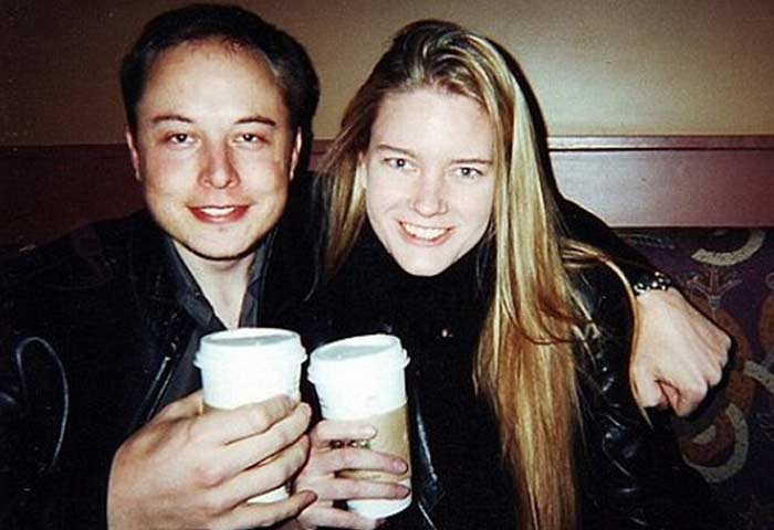 Илон Маск с первой женой Джастин