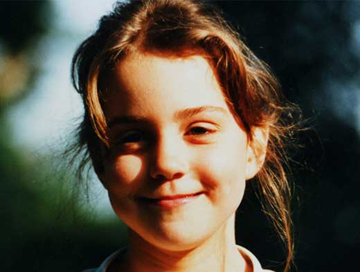 Kate Middleton v detstve