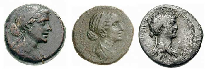 Клеопатра на монетах