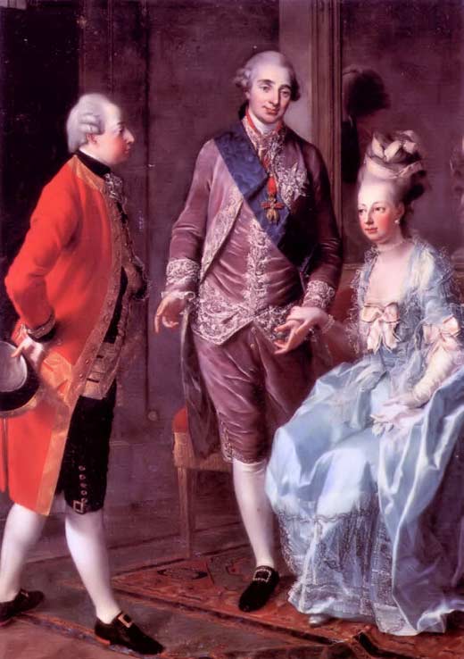французский король Людовик XVI и Мария Антуанетта