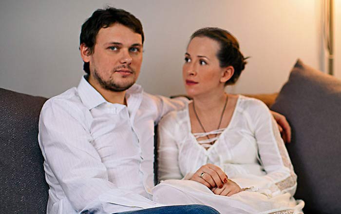 Николай Иванов с женой