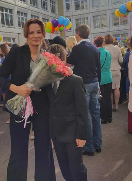 Нина Гогаева с сыном