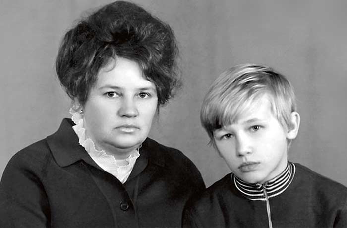 Олег Фомин с мамой