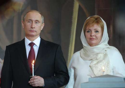 Владимир Путин с женой