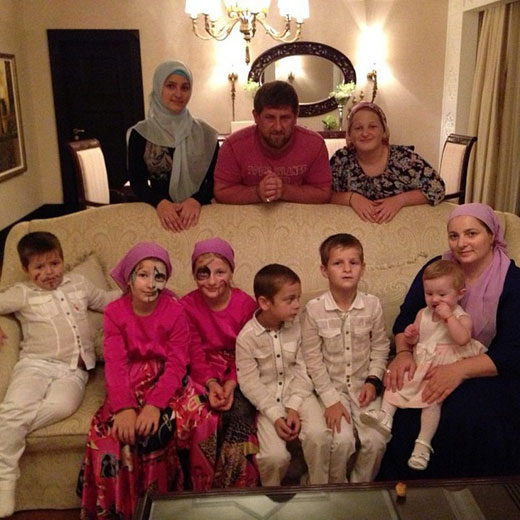 Рамзан Кадыров с семьей