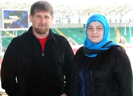 Рамзан Кадыров с женой 1