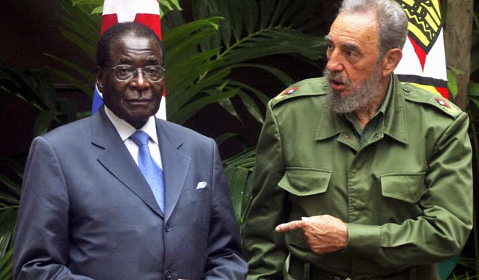 Роберт Мугабе и Фидель Кастро